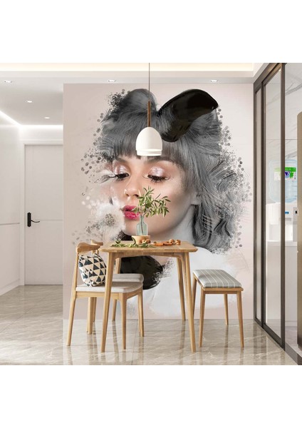Dekoros tek Parça Duvar Kağıdı Kuaför Güzellik Salonu Özel Tasarım fiyatları