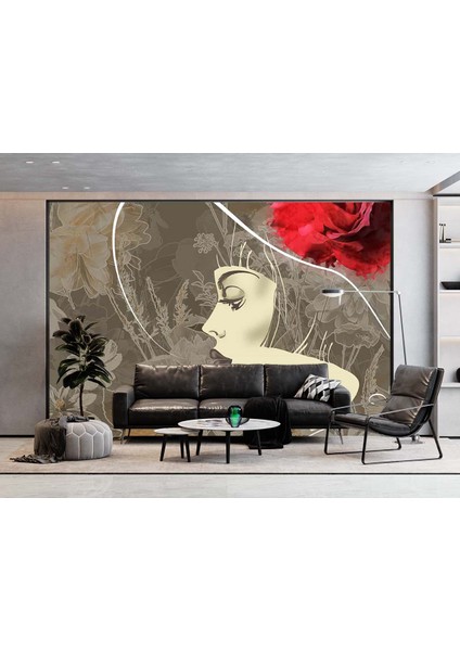 Dekoros tek Parça Duvar Kağıdı Şapka Modası Özel Tasarım