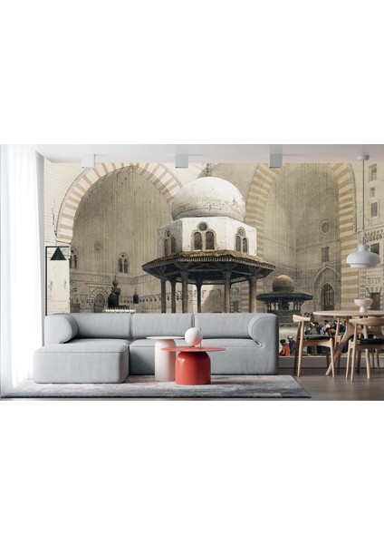 Dekoros sultan Hassan Kahire Camii Poster Duvar Kağıtları