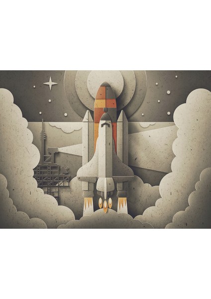 Dekoros tek Parça Tasarım Füze Çocuk Duvar Kağıdı fırsatları