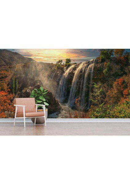 Duvar Kağıdı Dağ Şelale F1215