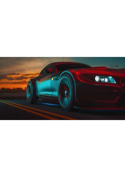 Dekoros tek Parça Duvar Kağıdı 3D Araba fırsatları