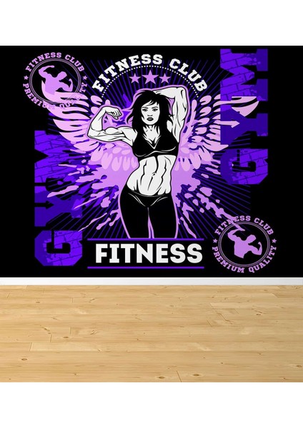 Dekoros tek Parça Fitness Club Duvar Kağıdı