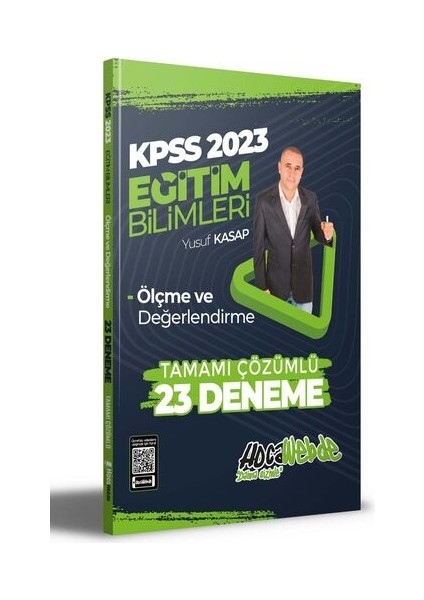 Hocawebde Yayınları 2023 KPSS Eğitim Bilimleri Ölçme Ve Değerlendirme Tamamı Çözümlü 23 Deneme Sınavı