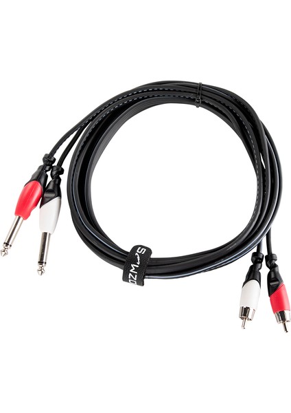 KCL-158-3M 2 x Mono 6,35MM - 2 x Rca / 3m Kablo