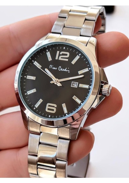 800411F01I Pierre Cardin Çelik Kordon Erkek Kol Saati 30 mt Su Gecirmez + Doğal Taş Bileklik Hediye fiyatları