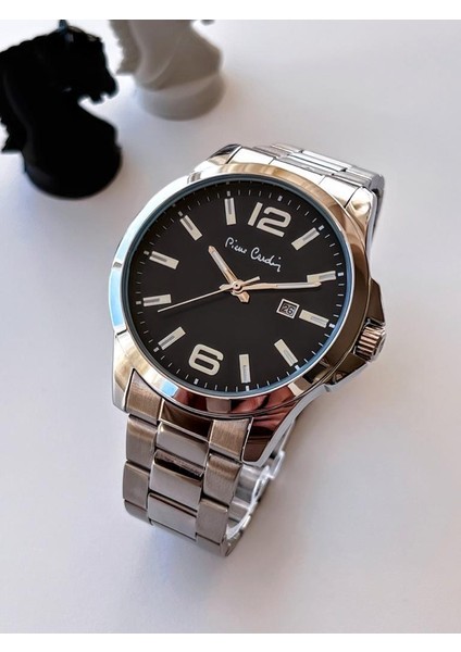 800411F01I Pierre Cardin Çelik Kordon Erkek Kol Saati 30 mt Su Gecirmez + Doğal Taş Bileklik Hediye modelleri