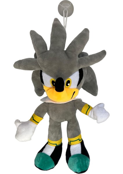 Sonic Kirpi Silver Pelüş The Hedgehog Gri Gümüş Sonik PELUŞ30CM