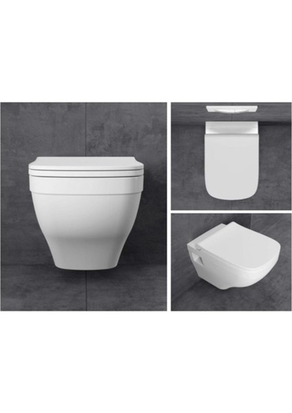 Zeugma Beyaz Asma Klozet ve Soft Kapak fiyatları