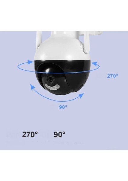 Dış Mekan Kablosuz Wifi Ip Kamera Fuulhd 8mp Onwif Güvenlik Kamerası