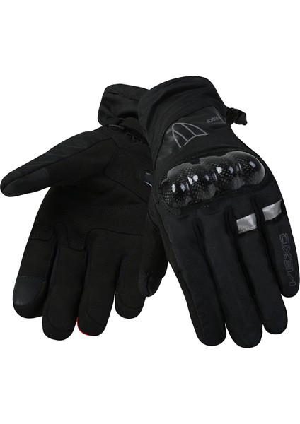 Scout Carbon H2O Kışlık Motosiklet Eldiveni Siyah