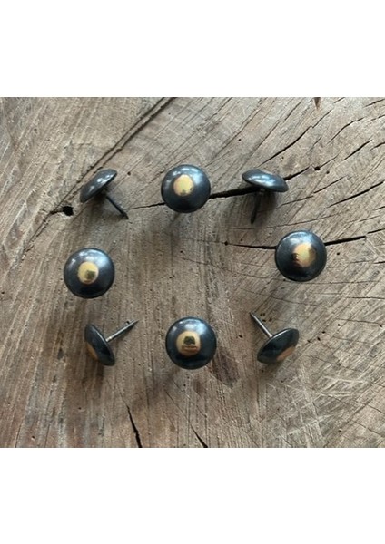 Bardet Kabara Raptiye Koltuk Çivisi Antik Siyah Çap 16MM 30ADET