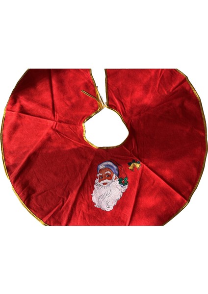 Yılbaşı Ağaç Örtüsü Noel Baba Desenli