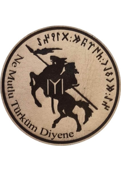 Kayı Boyu Kayı Boyu Ne Mutlu Türküm Diyene - Deri Peç - Arma - Askeri Patch