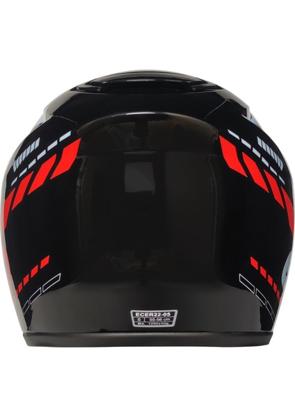 Free-M 913 Evo Kırmızı Güneş Vizörlü Kapalı Kask(Şeffaf Camlı) modelleri