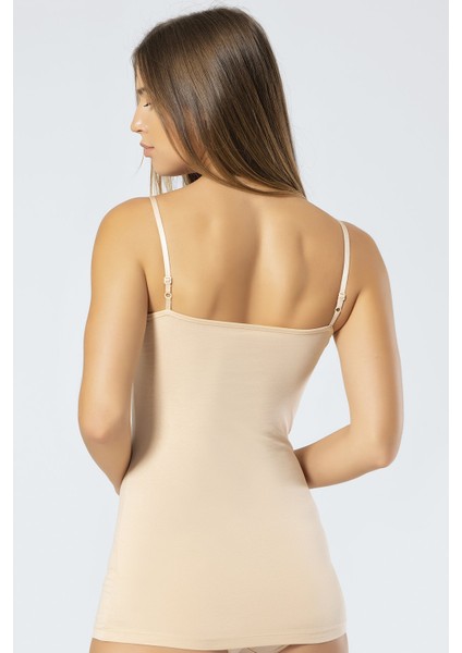 Kadın Ayarlanabilir Ip Askılı Likralı Pamuklu Uzun Atlet fırsatları