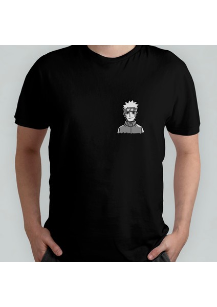 Naruto %100 Pamuklu Bisiklet Yaka T-Shirt Model - 3