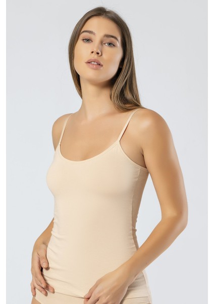 Kadın Ayarlanabilir Ip Askılı Kaşkorse Likralı Pamuklu Atlet fiyatları