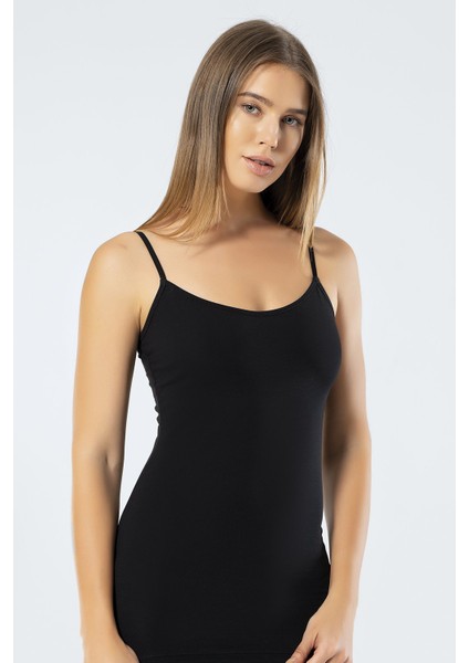 Kadın Ayarlanabilir Ip Askılı Likralı Pamuklu Uzun Atlet fırsatları