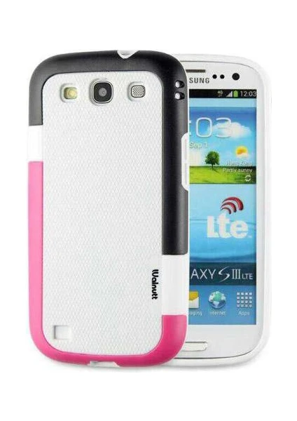 Fitcase Samsung Galaxy S3 (I9300) Kılıf Walnutt Renkli Arka Kapak