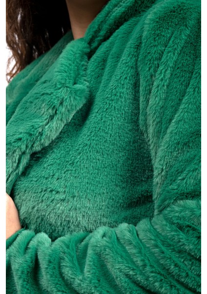 Kadın Yumuşacık Peluş Kürk Kaban modelleri