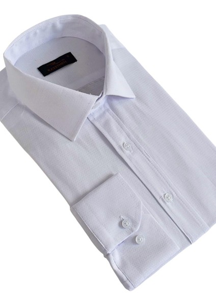 Erkek Silim Fit Armürlü Gömlek BGL-ST02492