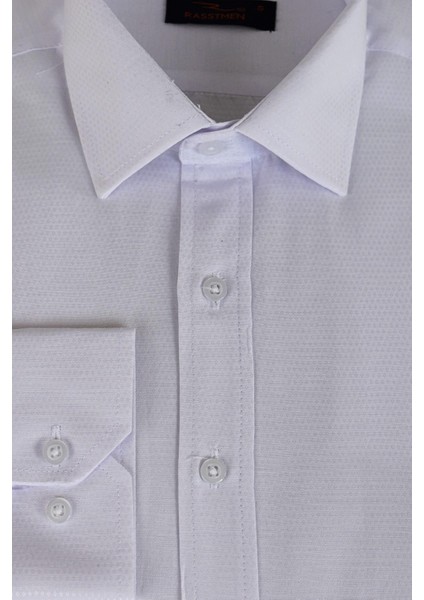 Erkek Silim Fit Armürlü Gömlek BGL-ST02492