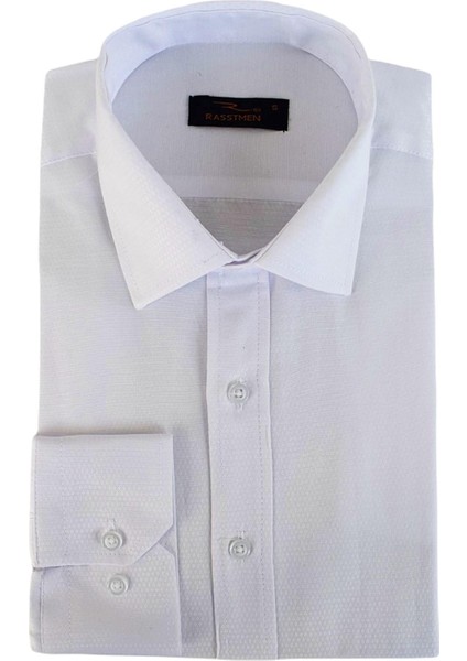 Erkek Silim Fit Armürlü Gömlek BGL-ST02492