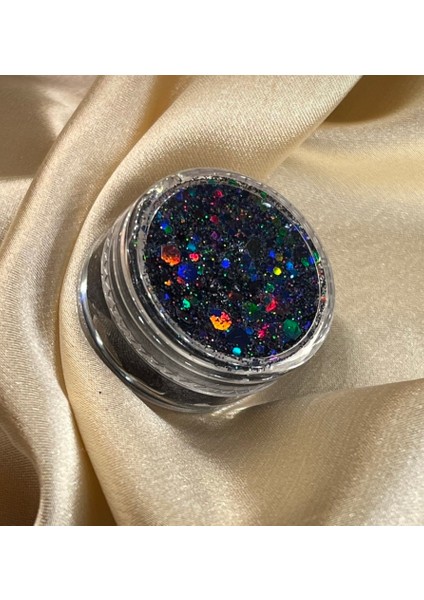 Jel Kıvamında Glitter - Face Glitter-Shine Black