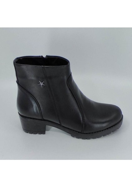 Bayan Derı Fermuarlı Bot 36-40 Siyah modelleri