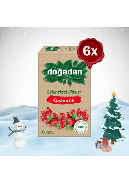 Yılbaşı Paketi Kuşburnu Çayı 20'li x 6