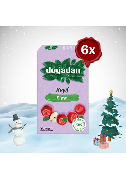 Yılbaşı Paketi Elma Çayı 20'li x 6