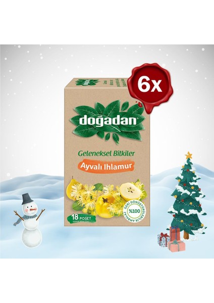 Yılbaşı Paketi Ayvalı Ihlamur Çay 18'li x 6