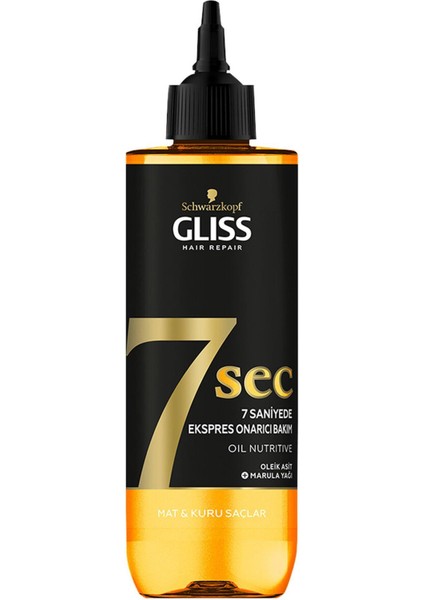 7 Second Sıvı Bakım Kremi Oil Nutritive 200 Ml