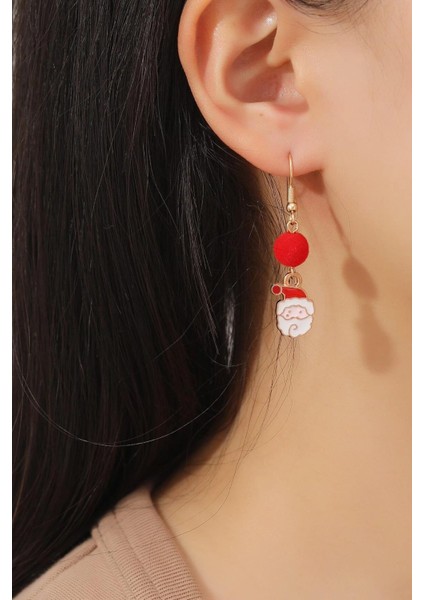 Yılbaşı Noel Baba Ponpon Sallantılı Küpe fiyatları