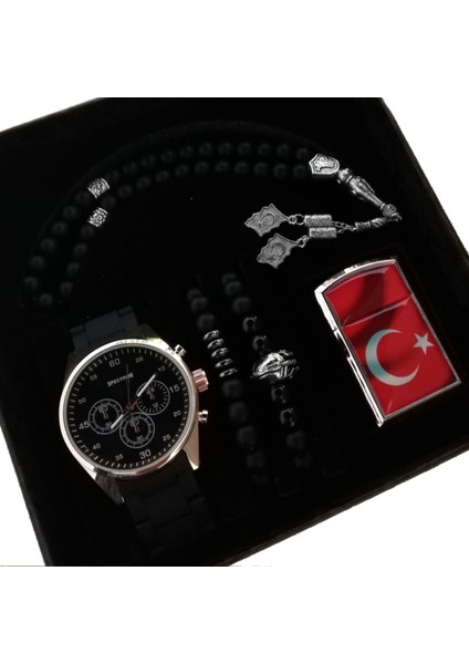 Erkeğe Hediye Erkek Saat Kombini Babalar Günü Hediyesi Yıl Dönümü Hediyesi