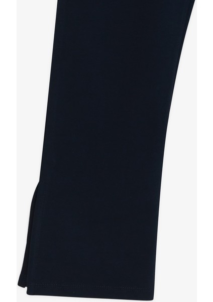 Kız Çocuk Eşofman Altı Paçası Yırtmaçlı 8-14 Yaş, Lacivert fırsatları