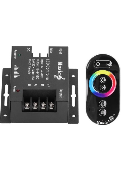 RGB Touch-Dokunmatik Led Kontrol Ses Ve Müzik Kumandası 12-24V