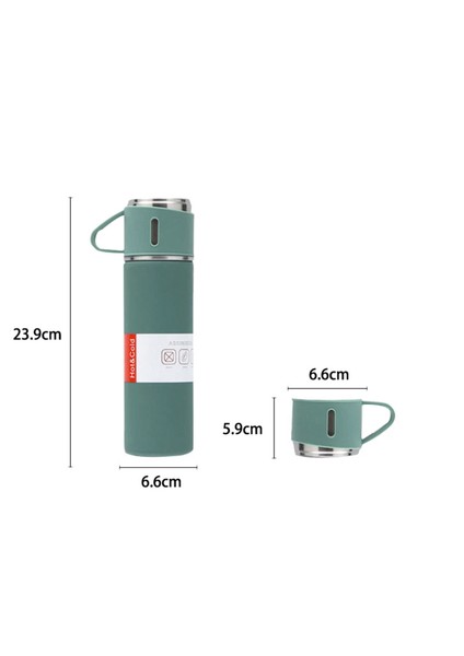 Paslanmaz Çelik 304 Çelik Termos Bardaklı Sıcak Soğuk Muhafazalı Kaliteli Sızdırmaz Mug FLYON-527