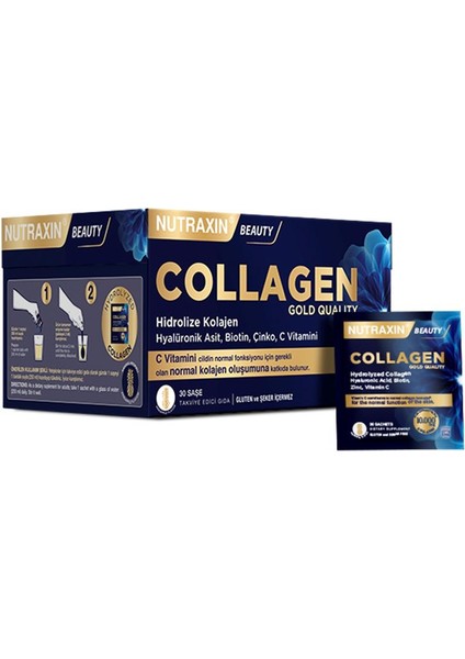 Collagen Gold Quauty Takviye Edici Gıda 30 Saşe