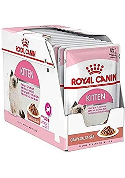 Kitten Kedi Yaş Mama, 12 x 85 gr