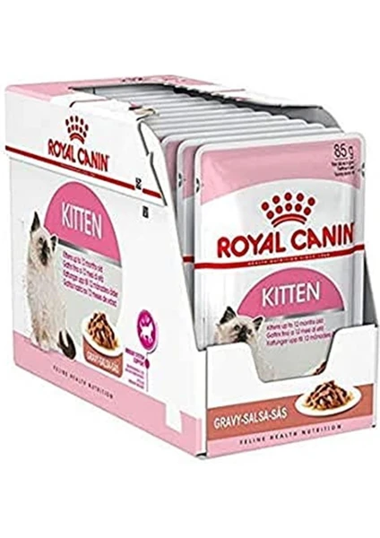 Royal Canin Kitten Kedi Yaş Mama, 12 x 85 gr