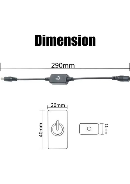 Touch - Dokunmatik LED Dimmer 12-24 Volt