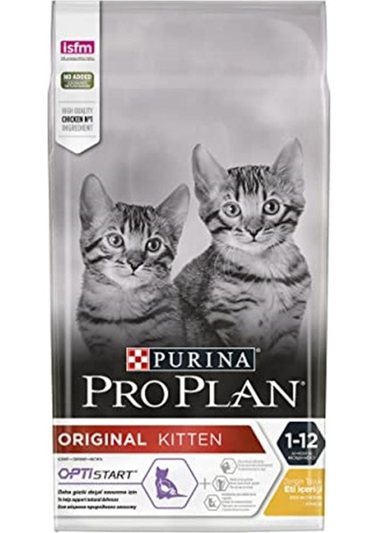 Original Kitten Tavuklu Kuru Kedi Maması, 1.5 kg