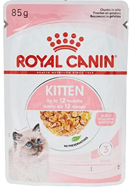 Kitten Jelly Yavru Kedi Pouch Yaş Mama 85 gr x 12 Adet