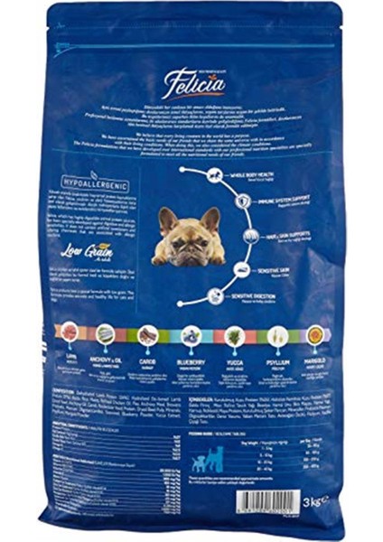 Kolajen Destekli Hipoalerjenik Kuzulu Yetişkin Küçük Irk Köpek Maması 3KG fiyatları