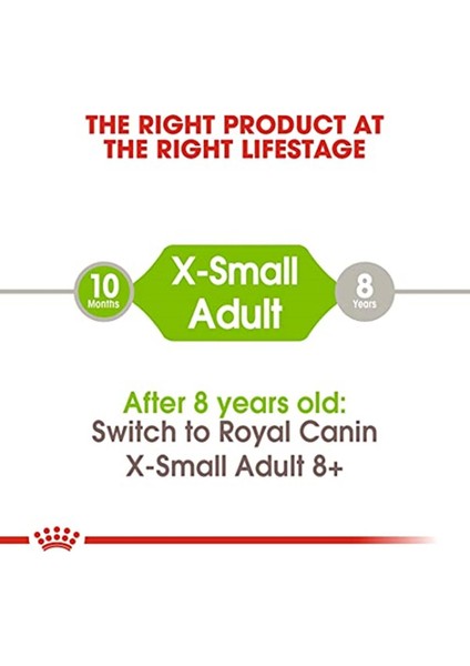Xsmall Adult Köpek Maması, 1,5 kg indirimleri