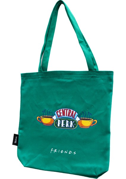 Friends Central Perk Bez Çanta Kol ve Omuz Çantası, Bez Poşet, Alışveriş Çantası