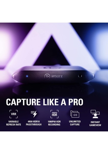 HD60 x Yayın Kayıt Cihazı 1080P60 Stream And Record HDR10 Or 4K30 With Ultra-Low Latency On Ps5, Ps4/pro, Xbox Series X/s, Xbox One X/s, In Obs And More