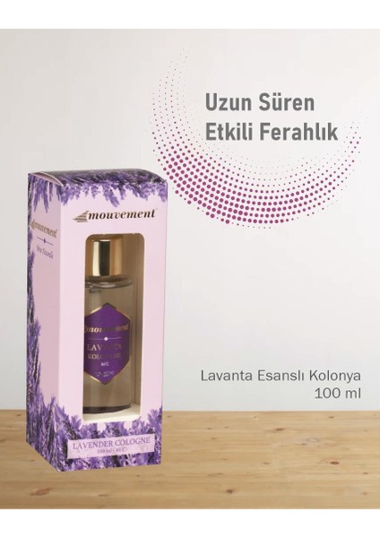 80 Derece Kolonya - Lavanta - 1 *100 Ml